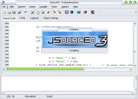 Screenshot showing the compile window